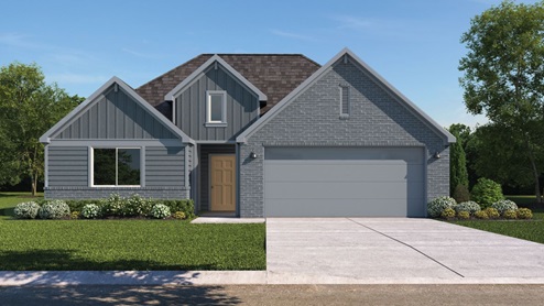 Elgin Front Exterior Rendering - One Story - Elevation G