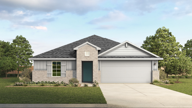 Exterior of new home build.
