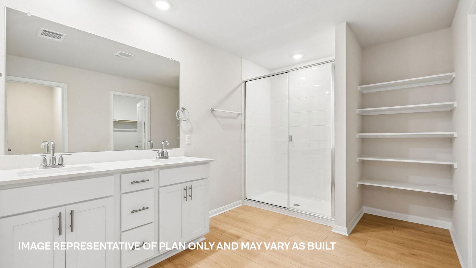 Lakeway En Suite Bathroom with Double vanity and Walk-in Shower
