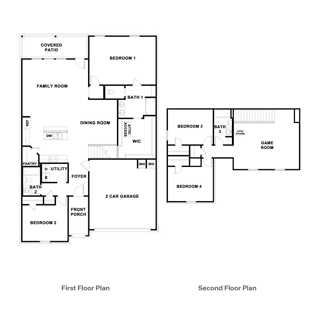 The Ozark Two Story Home Floor Plan