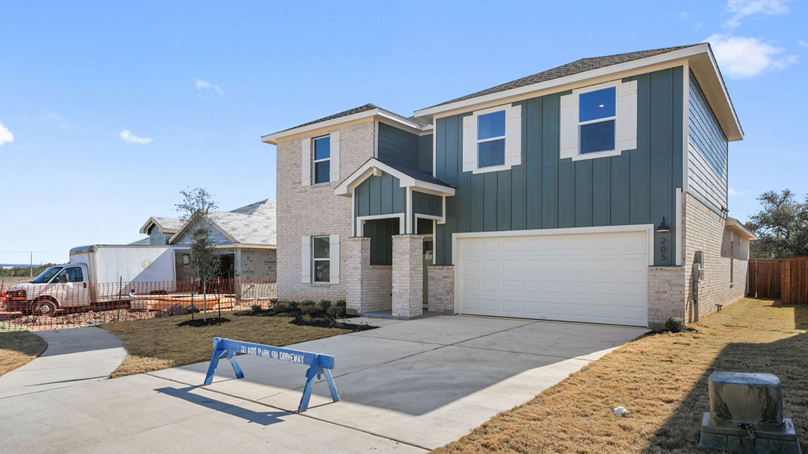 Exterior of new build home.