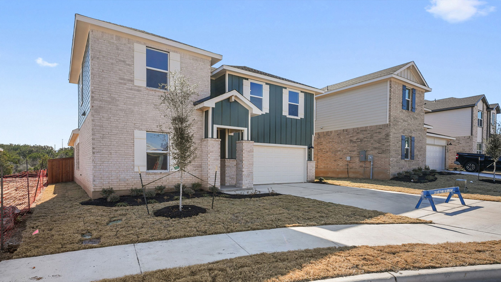 Exterior of new build home.