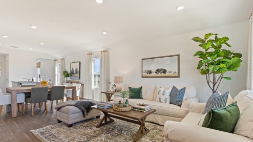 The Caroline floorplan - B Elevation at Watermill in Uhland, TX.