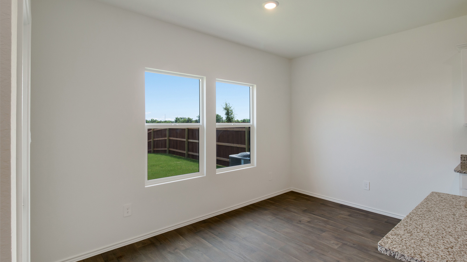 Dining area located off the kitchen.