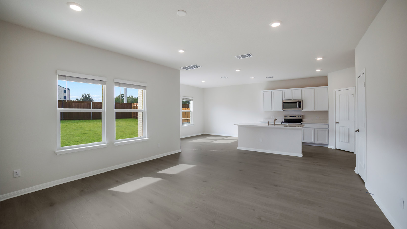 Open Concept Kitchen and Living Room