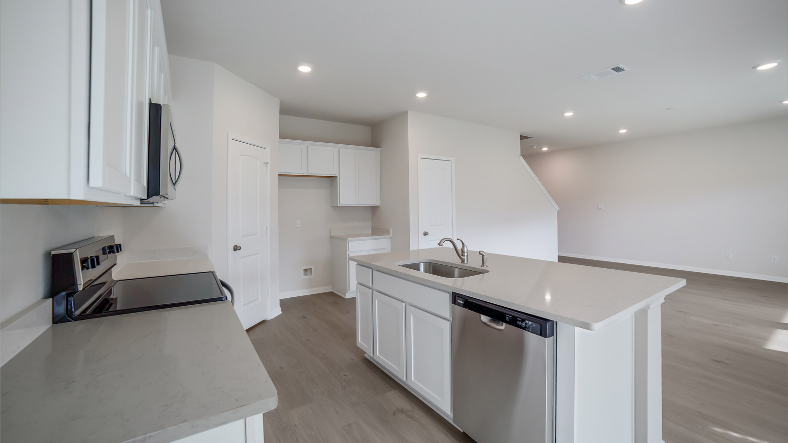 Open Concept Kitchen and Living Room