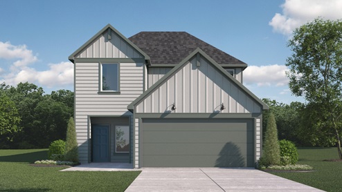 Nicole Front Exterior Rendering - Two Story - Elevation G