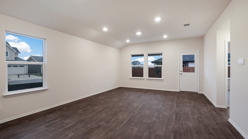 Open Concept Living Room with Vinyl Plank Flooring - Watermill in Uhland TX