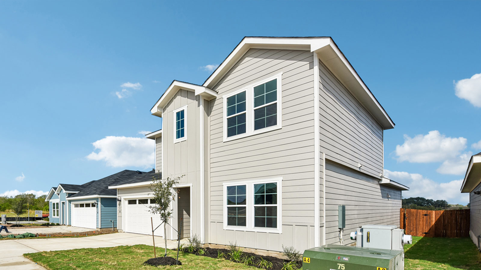 The Naples Floorplan- B Elevation at Watermill in Uhland, TX