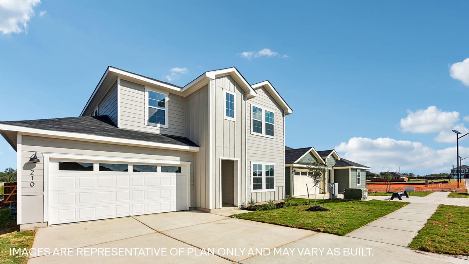 The Naples Floorplan- Elevation B at Watermill in Uhland, TX