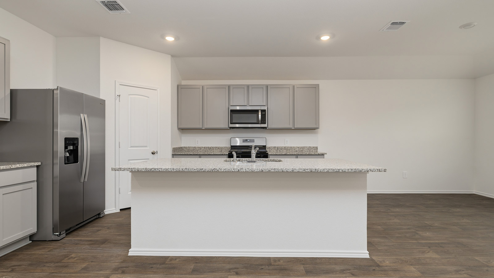 Kitchen with plenty of counterspace.