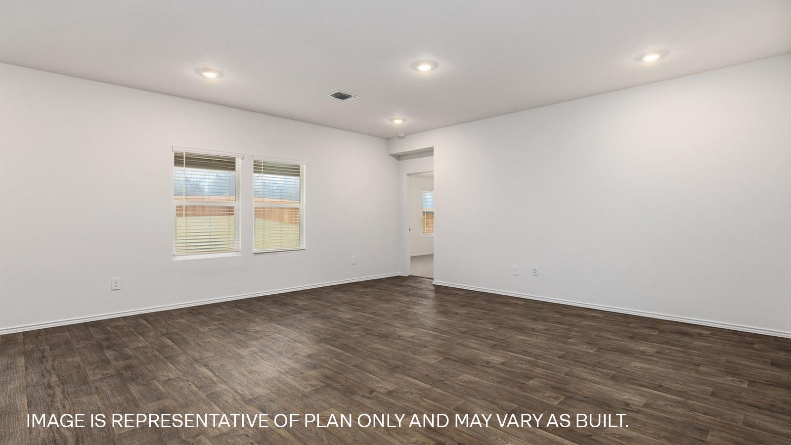 Spacious living space.