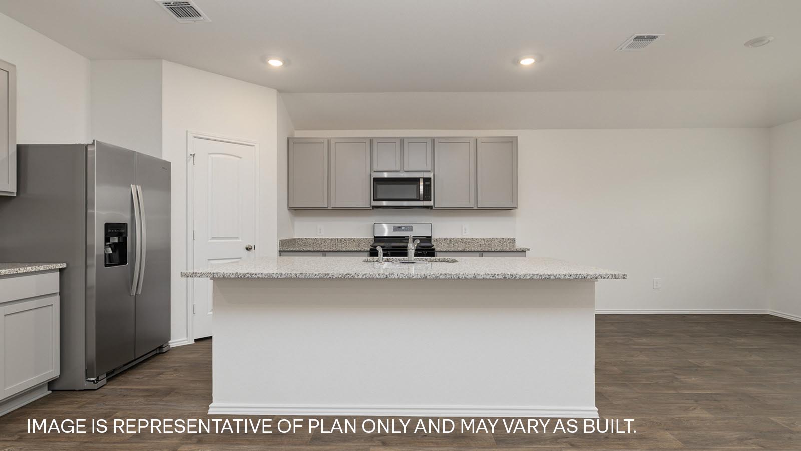 Kitchen with plenty of counterspace.