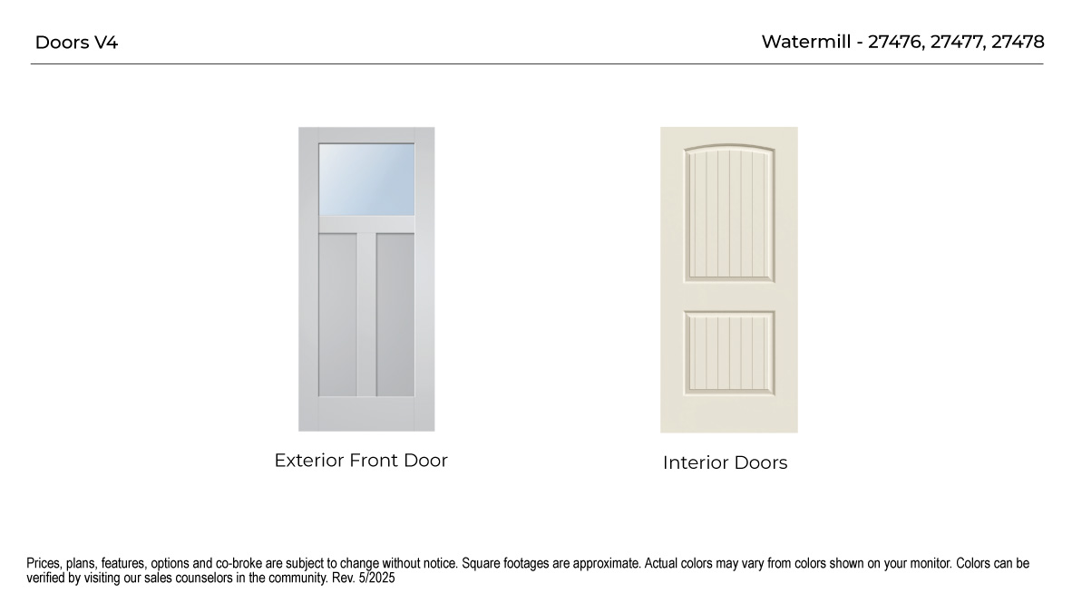 Watermill Door Selection