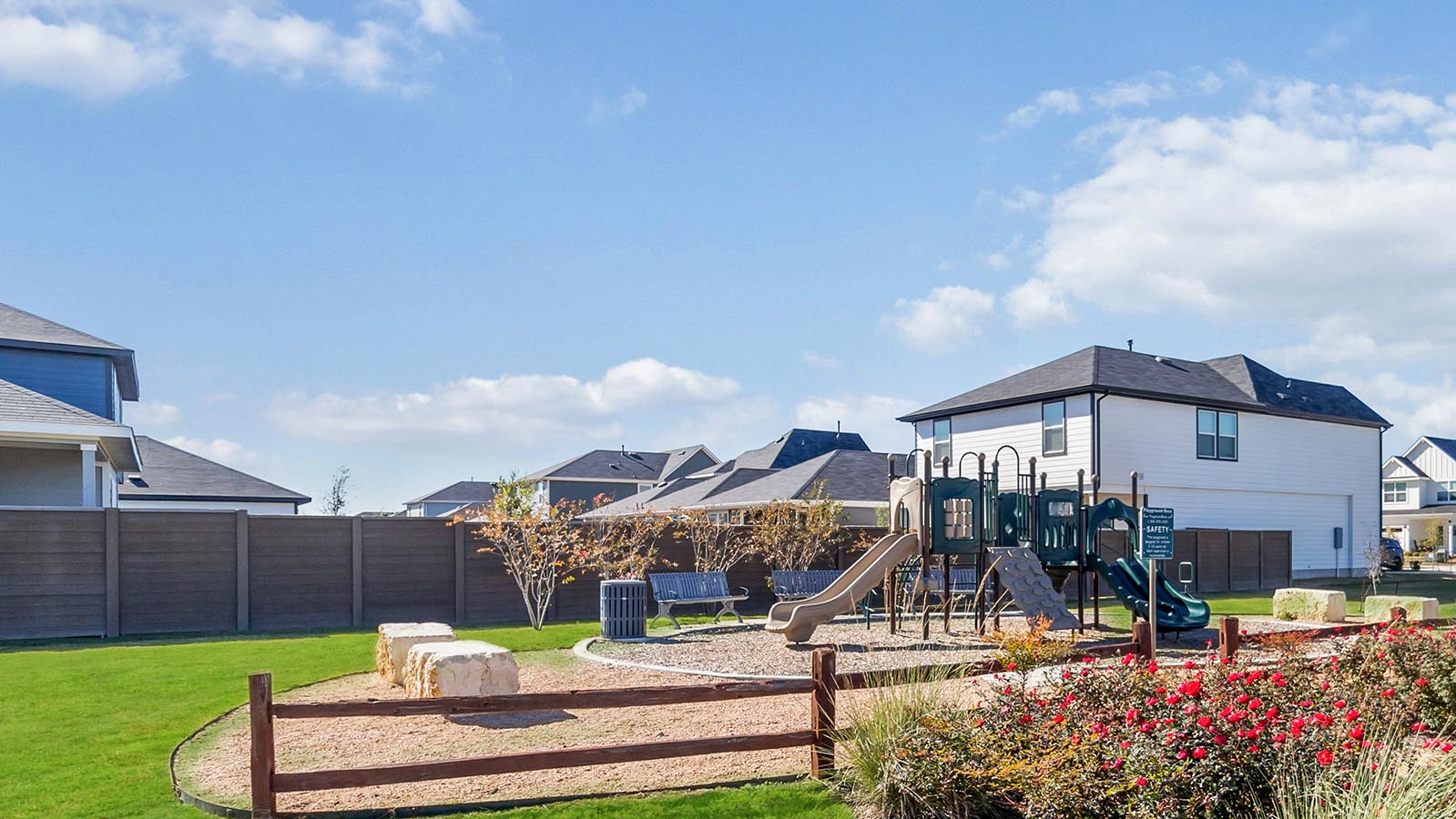 Watermill community park with jungle gym