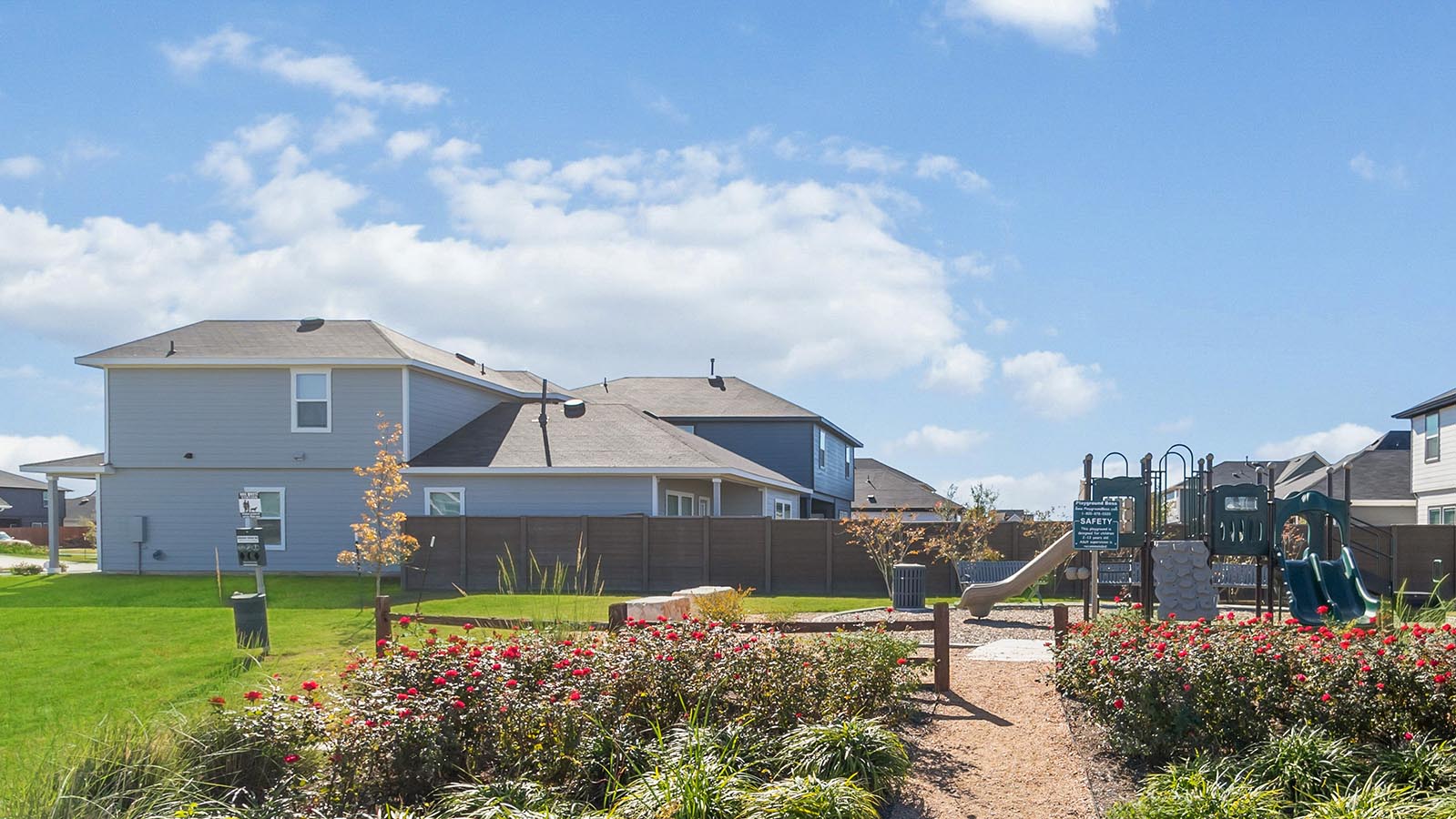Watermill community park with jungle gym