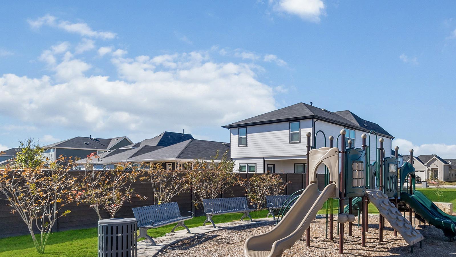 Watermill community park with jungle gym