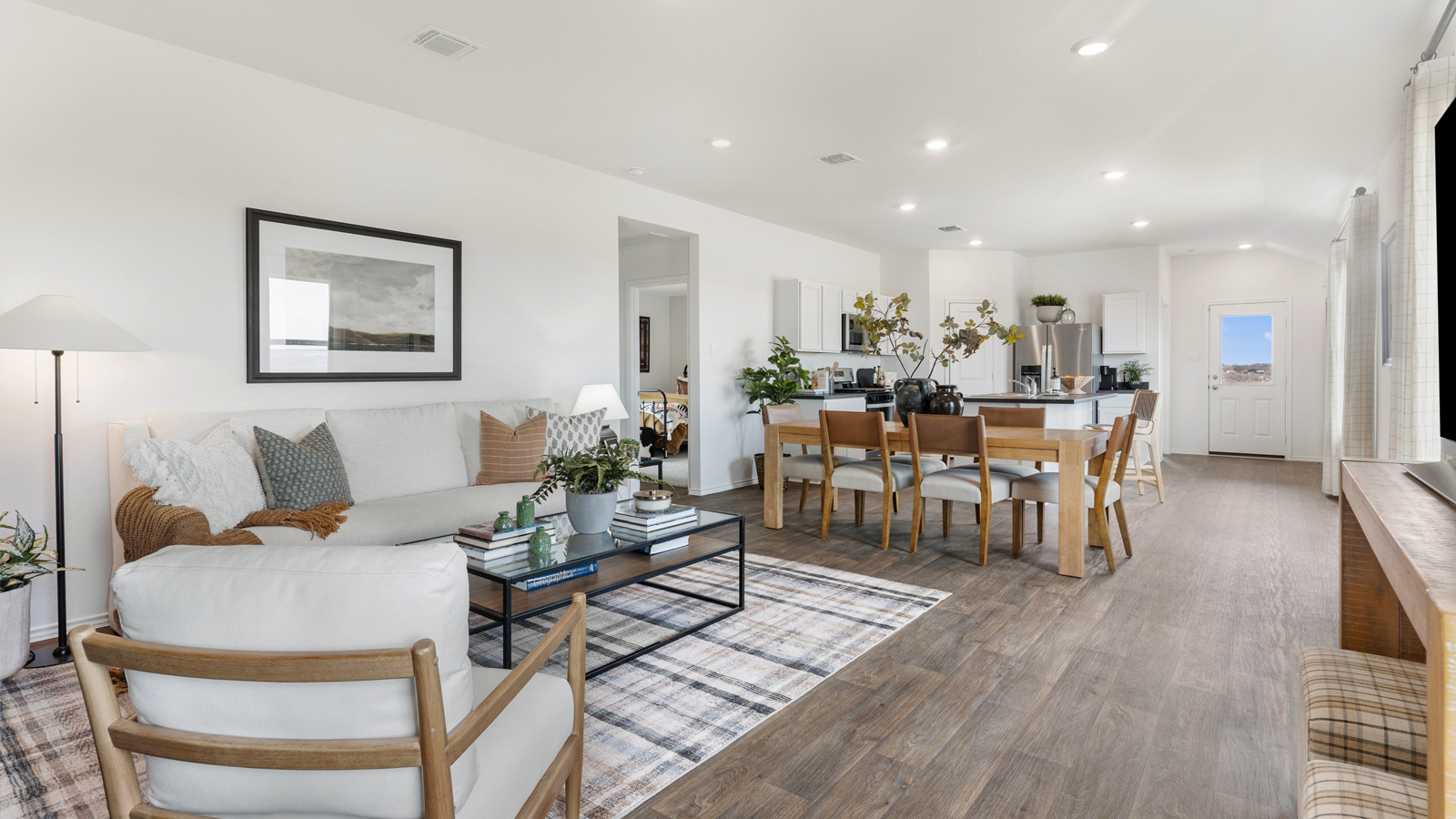 Open concept living area.