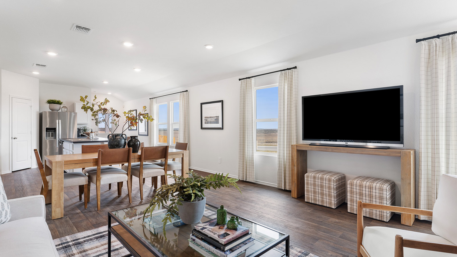 Open concept living area.