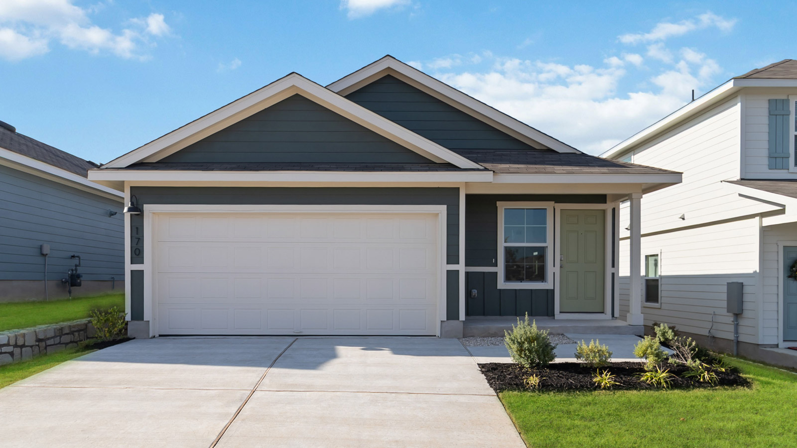 The Diana floorplan - B Elevation at Wayside in Uhland, TX.