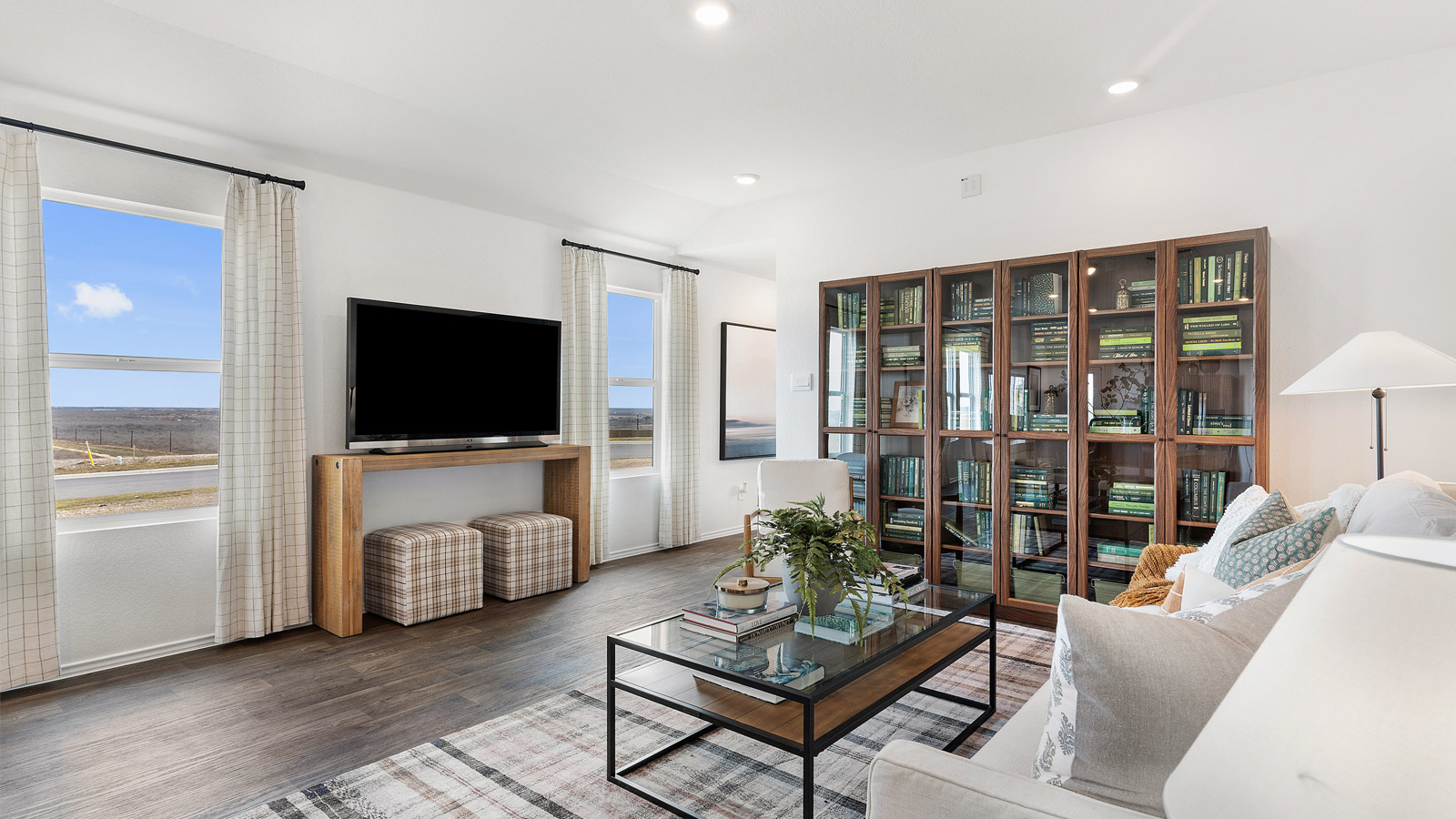 Open concept living area.