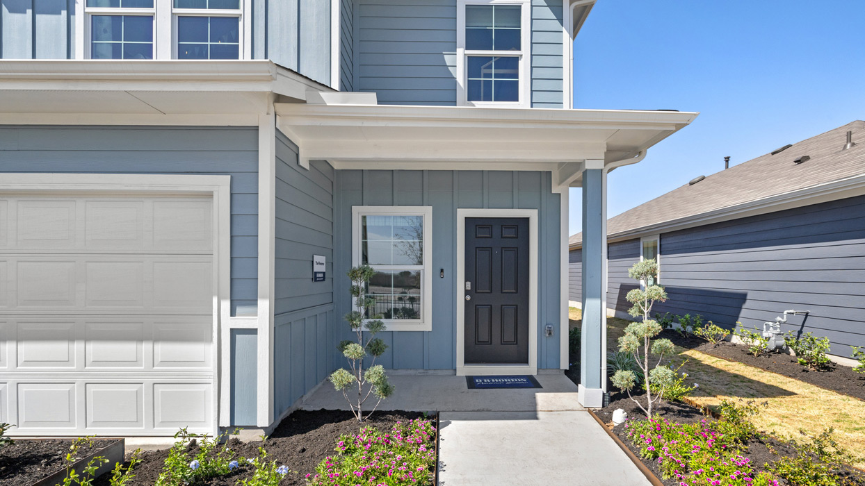 X30F The Florence Floorplan Front Exterior Two-Story Modern Farmhouse - Wayside in Uhland TX