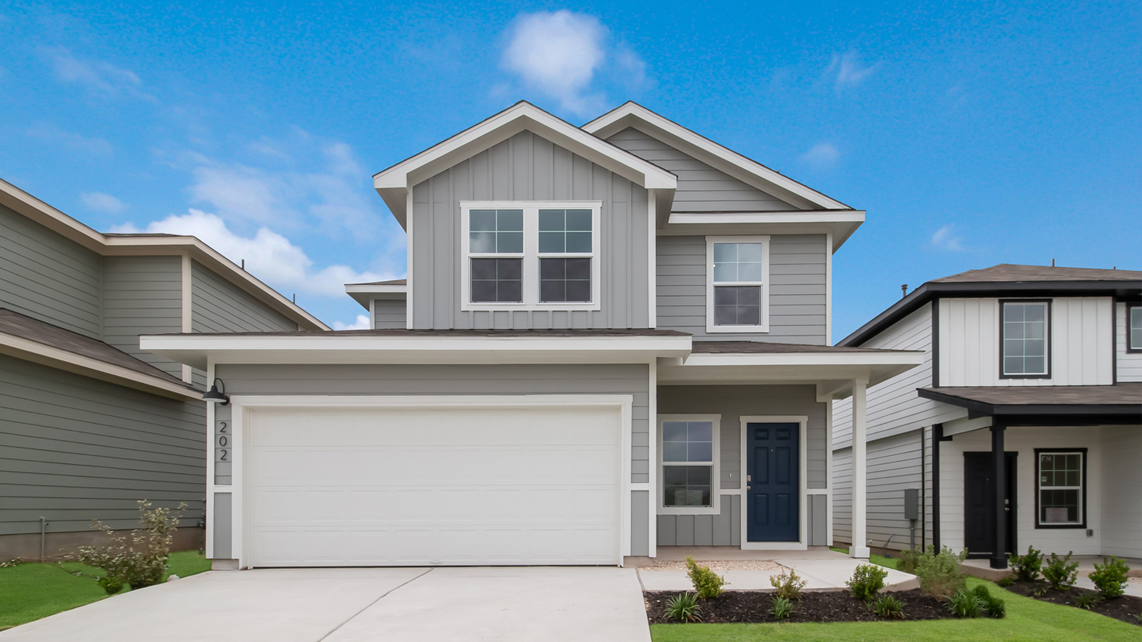 The Hanna floorplan - B Elevation at Wayside in Uhland, TX.