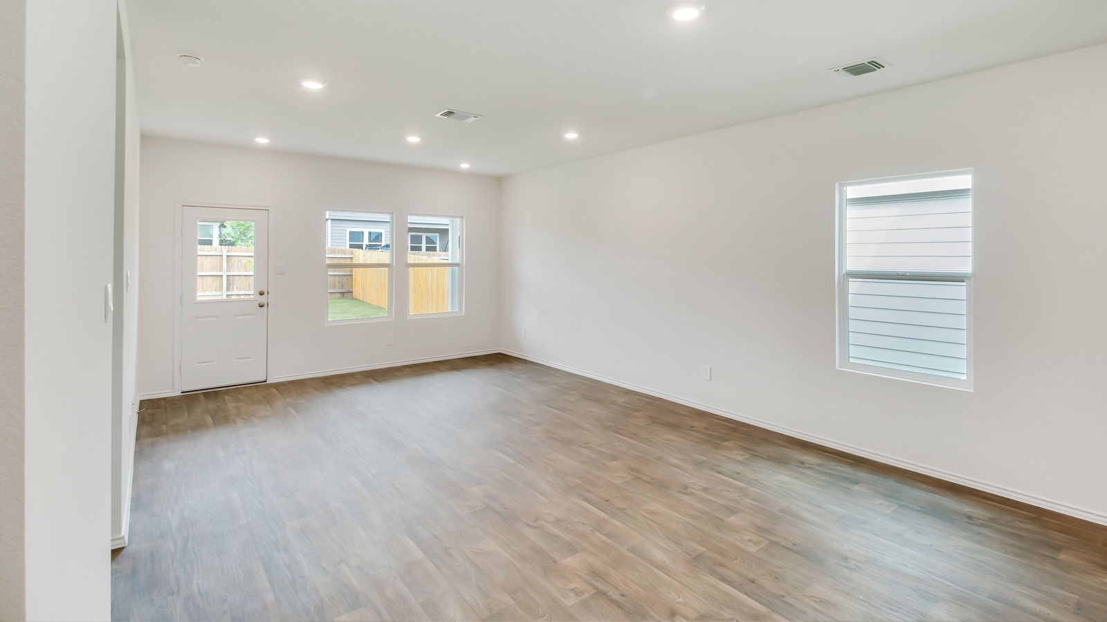 Living area with windows.