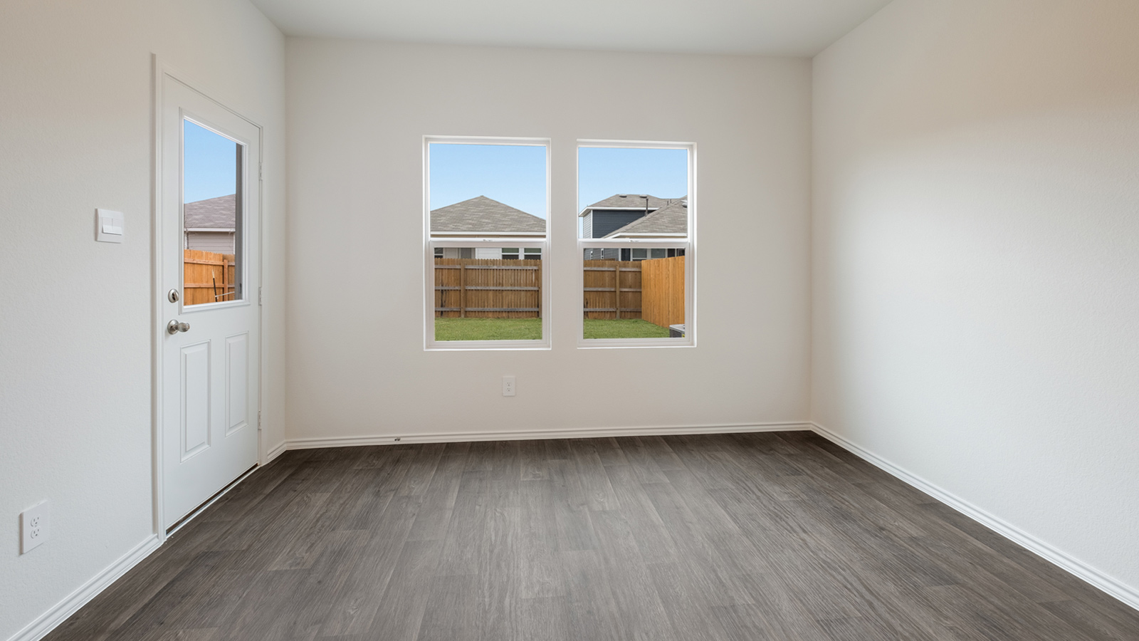 Bedroom 2 located off the entryway.