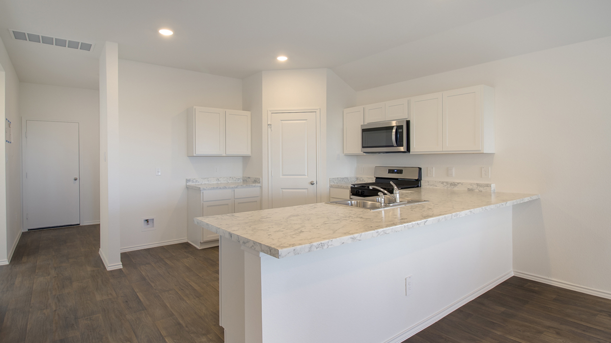Open Concept Kitchen With Large Kitchen Island