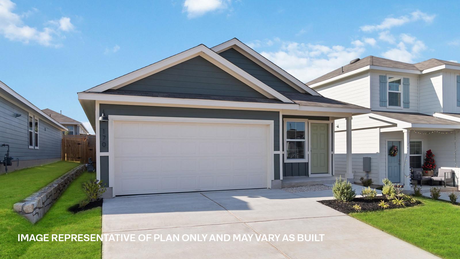 The Diana floorplan - B Elevation at Wayside in Uhland, TX.