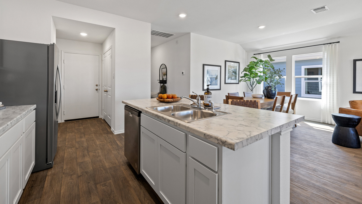 Interior kitchen with center island