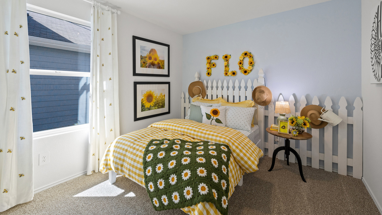 Interior bedroom with window