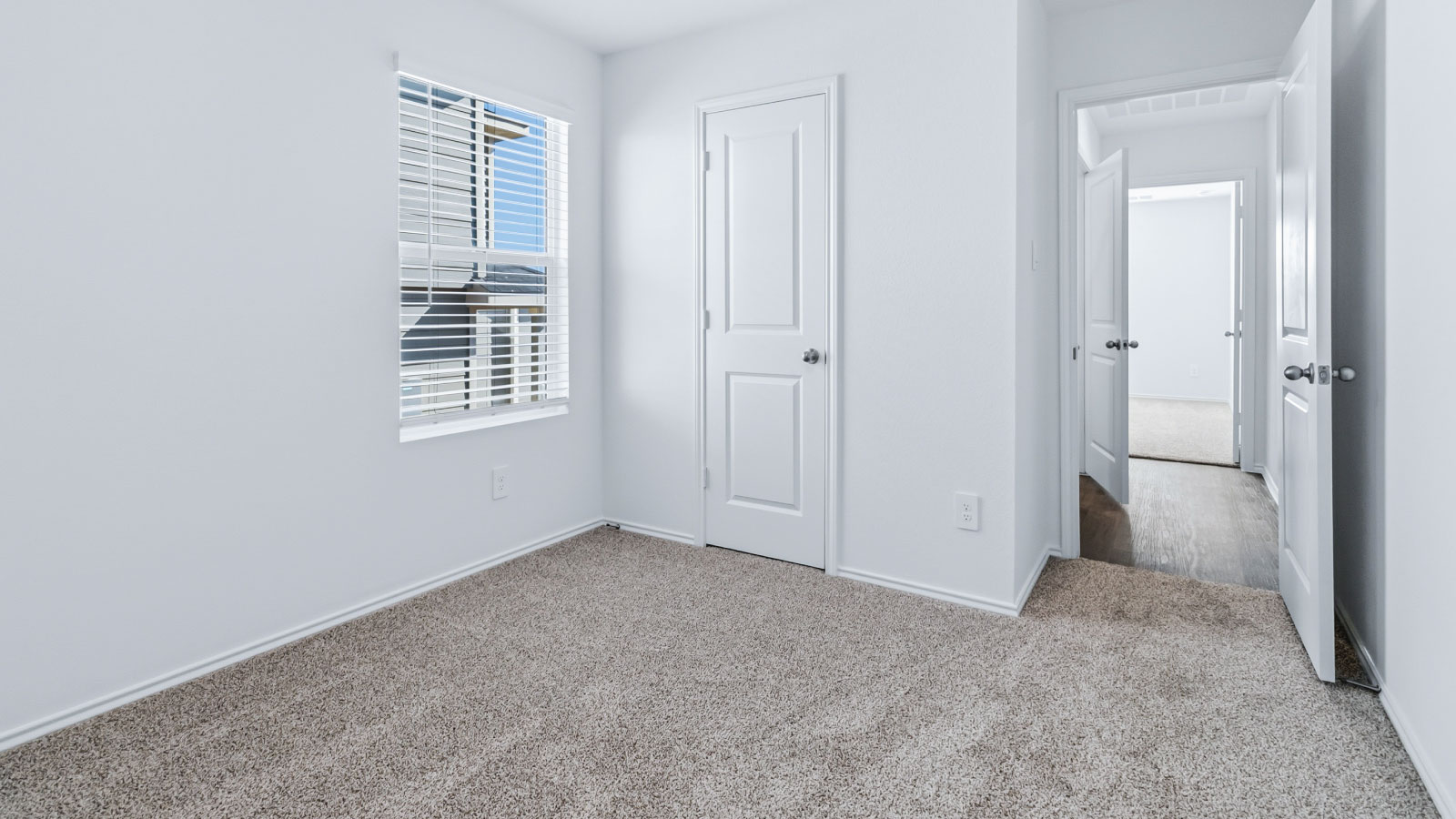 Bedroom 3, flex-office, study, entertainment, game, craft, kids room options in D.R. Horton's new construction home