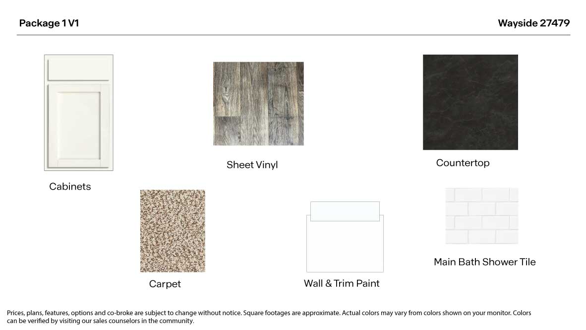 Wayside Easton Plan Product package options