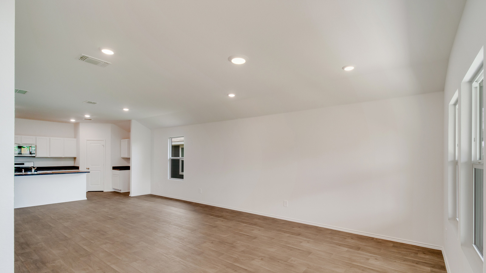 Open Concept Living Room with Natural Light