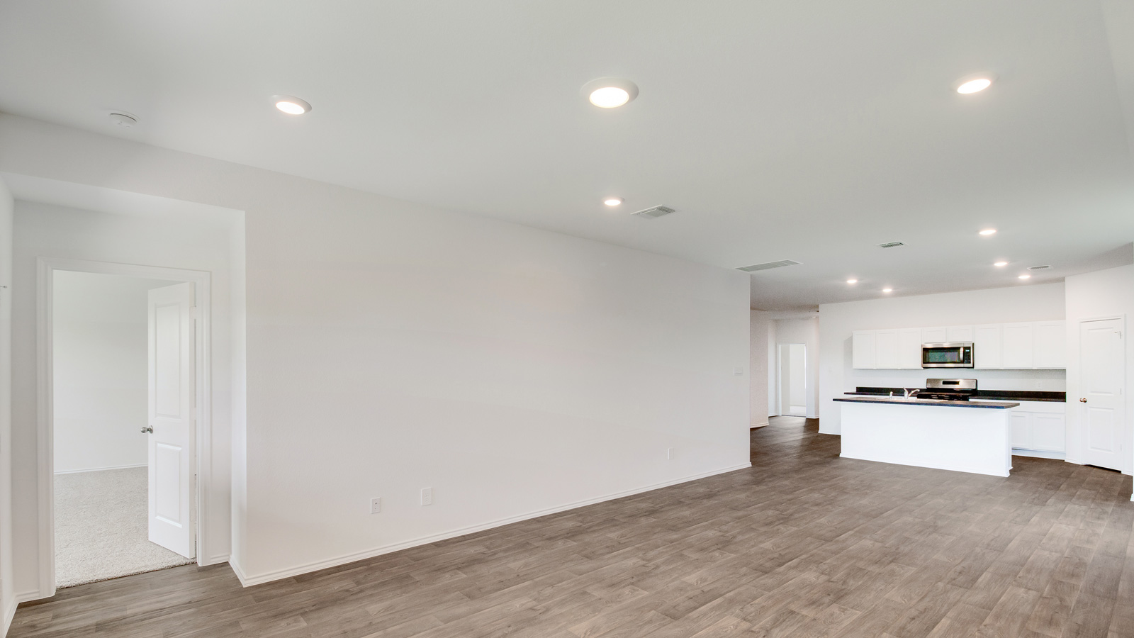 Open Concept Living Room with Natural Light