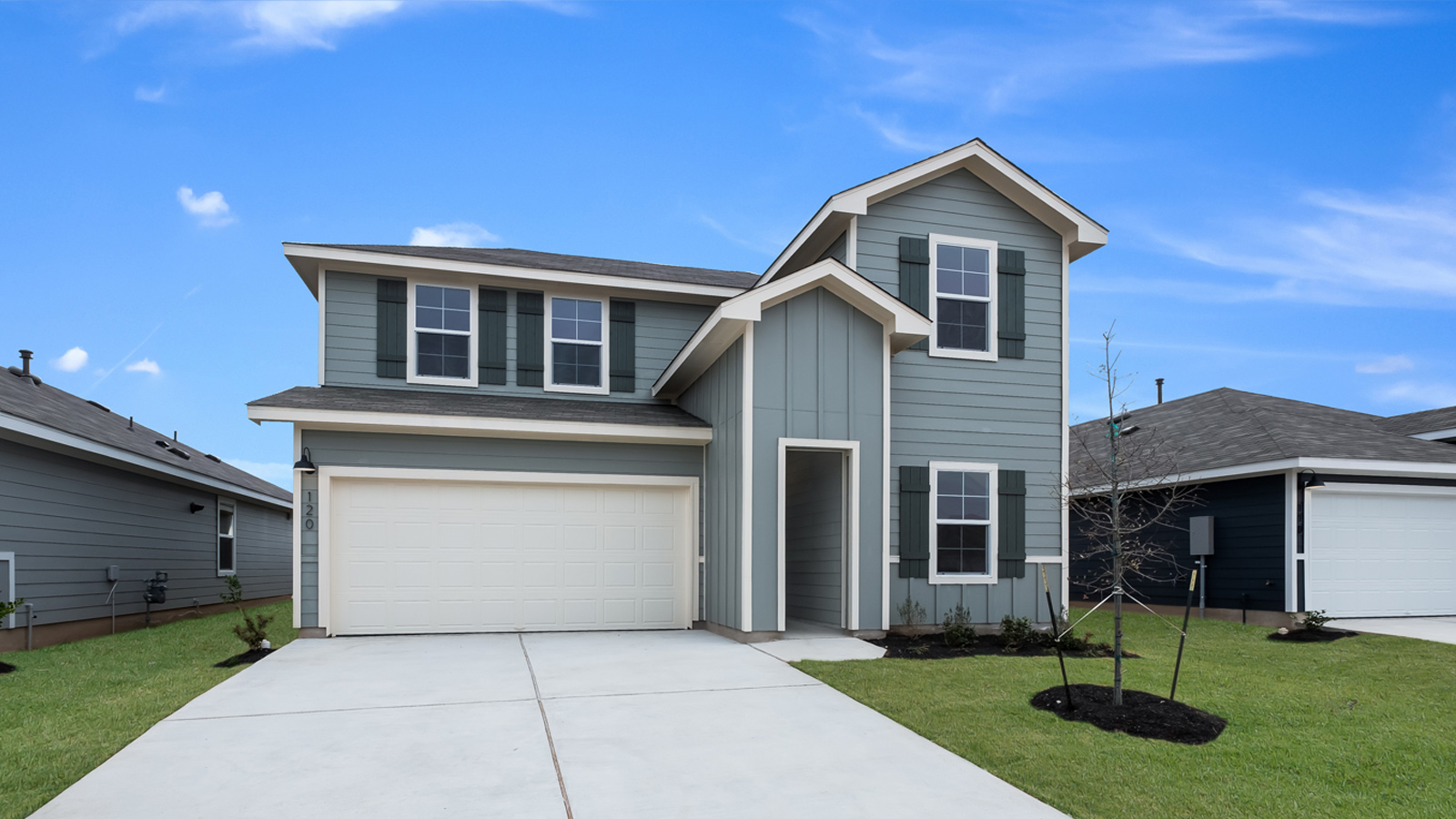 The Mitchell floorplan - B Elevation at Wayside in Uhland, TX.