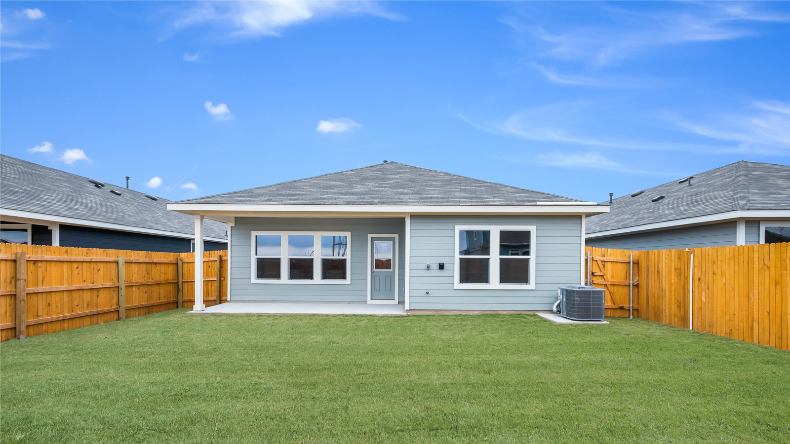 Back exterior of the Mitchell floorplan.