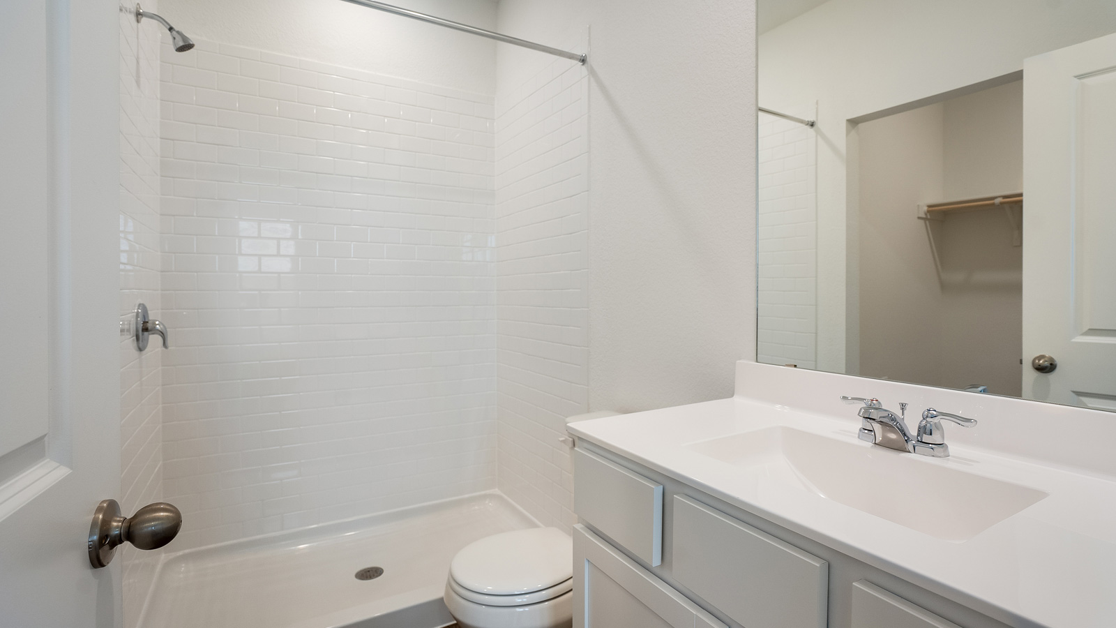 Bathroom 1 with walk-in shower.