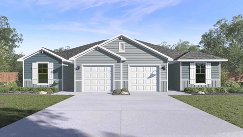 Maddie Front Exterior Rendering - One Story - Elevation AB