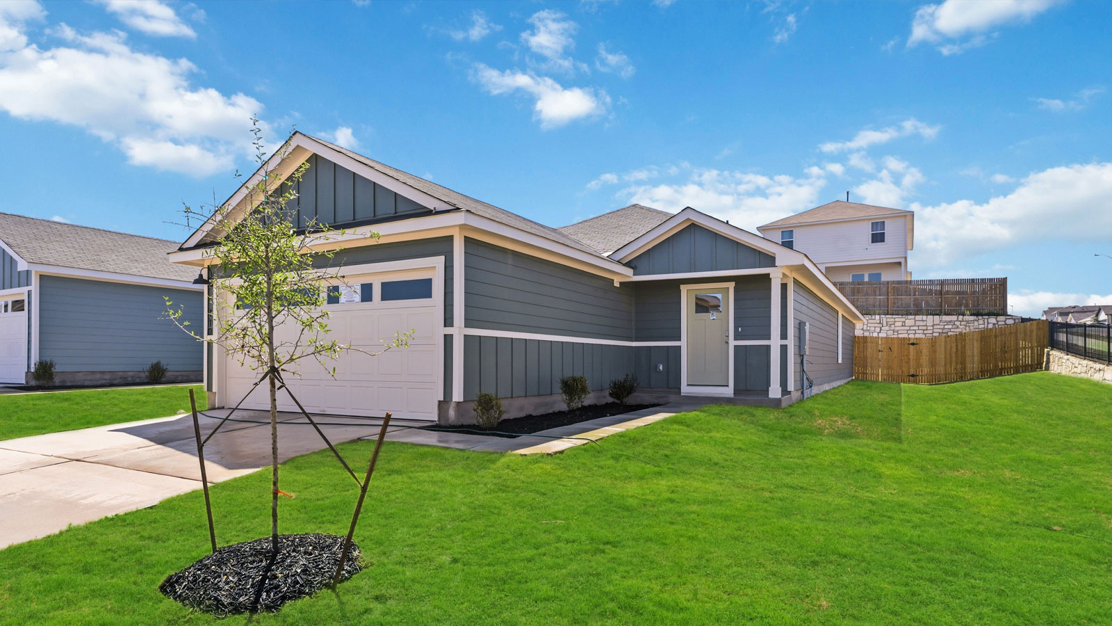 Exterior of new build home.