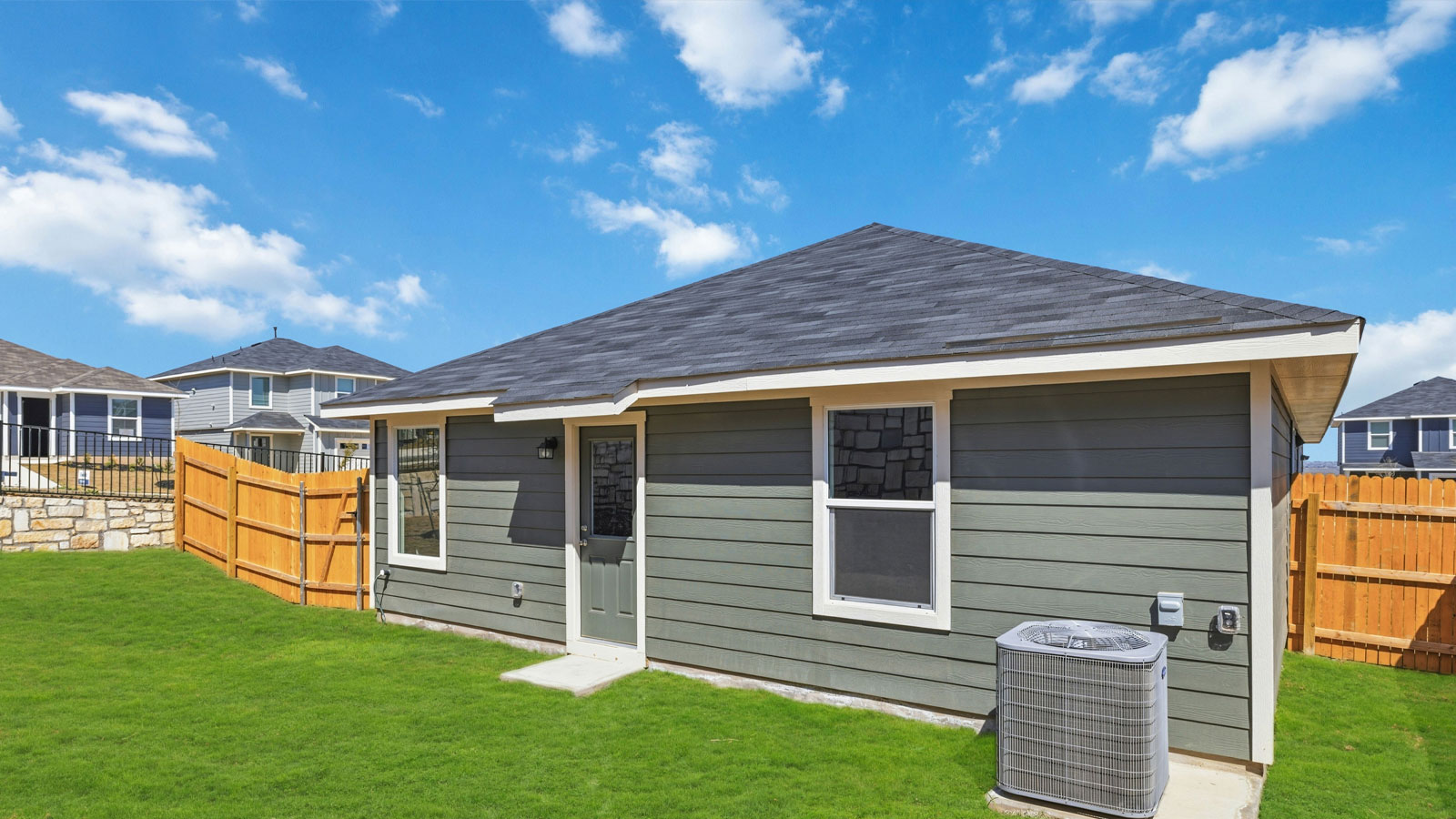 Exterior of new build home.