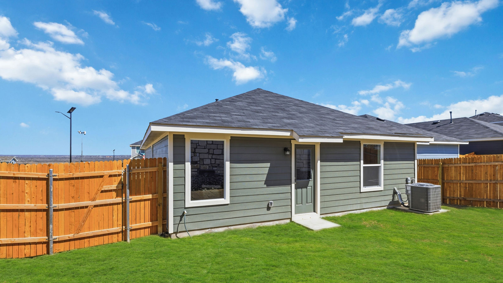 Exterior of new build home.