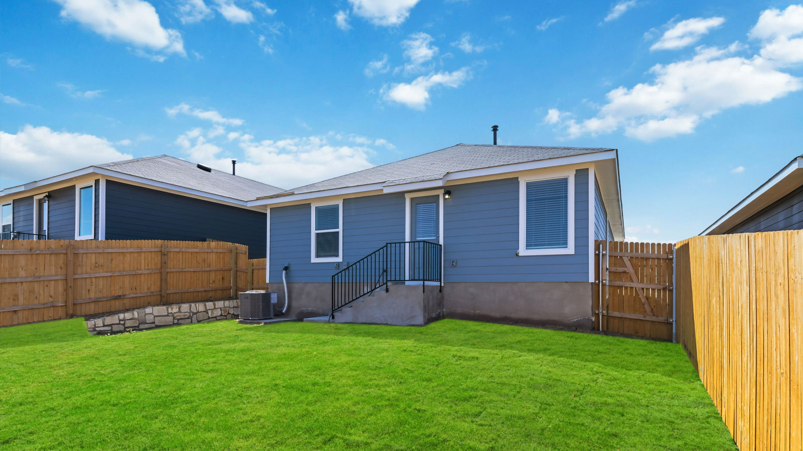 Backyard and exterior of home.
