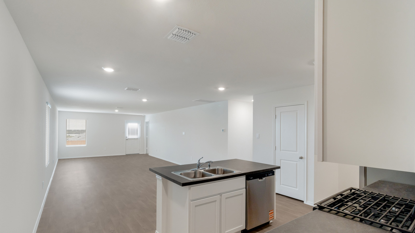 Wayside's Kitchen island includes seamless integration with dining and living areas and Open Concept floor plan