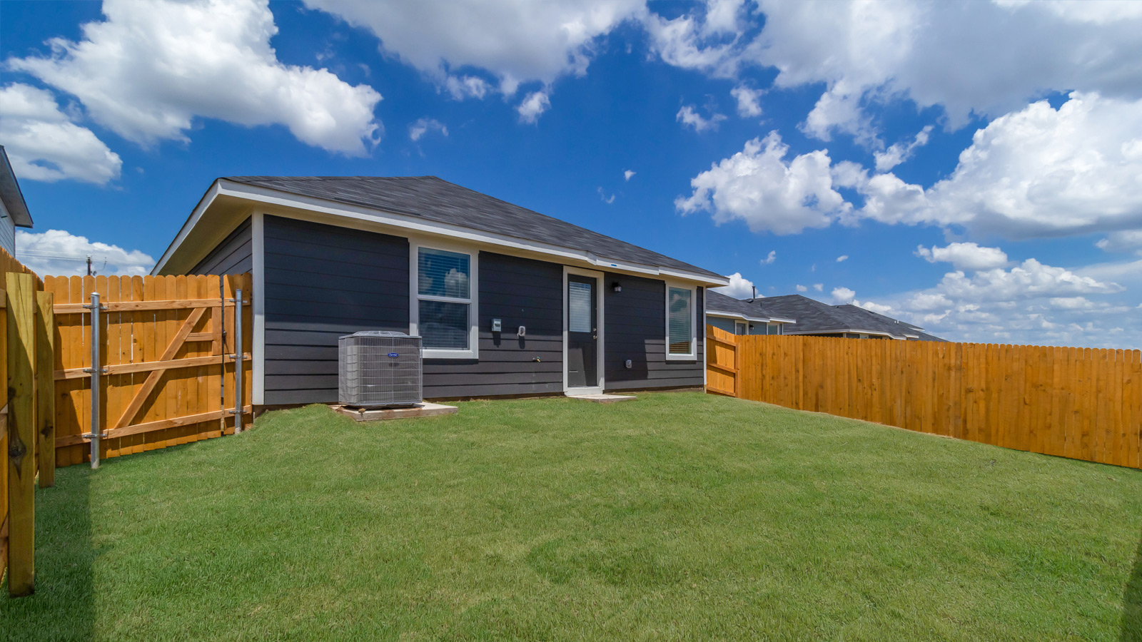 Backyard - The Estero Plan - Wayside Presented By D.R. Horton in Uhland Texas