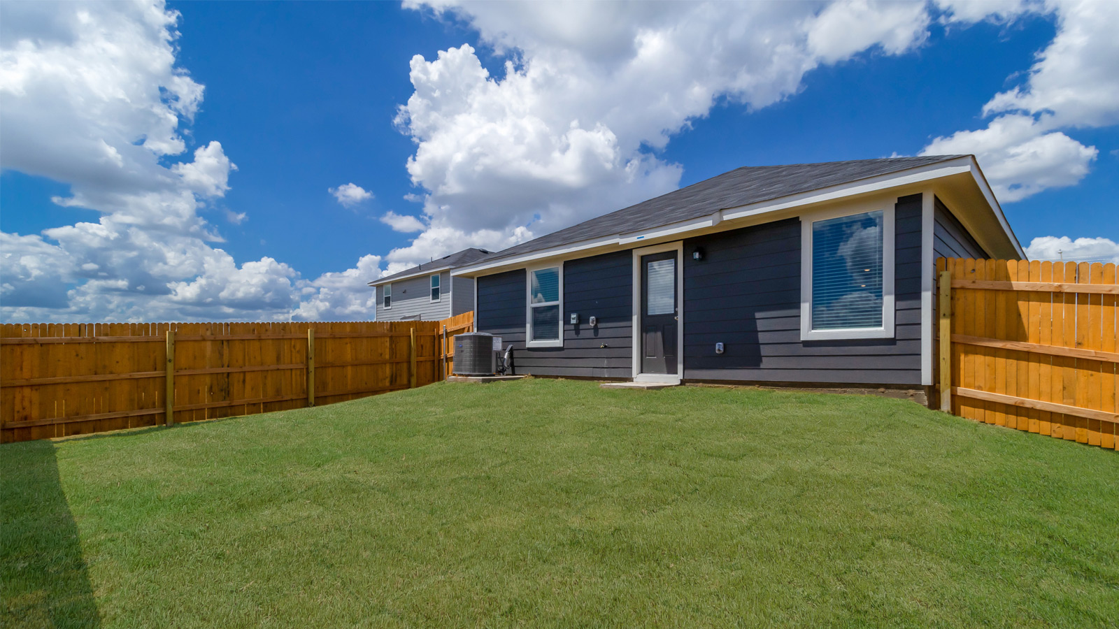 Backyard - The Estero Plan - Wayside Presented By D.R. Horton in Uhland Texas