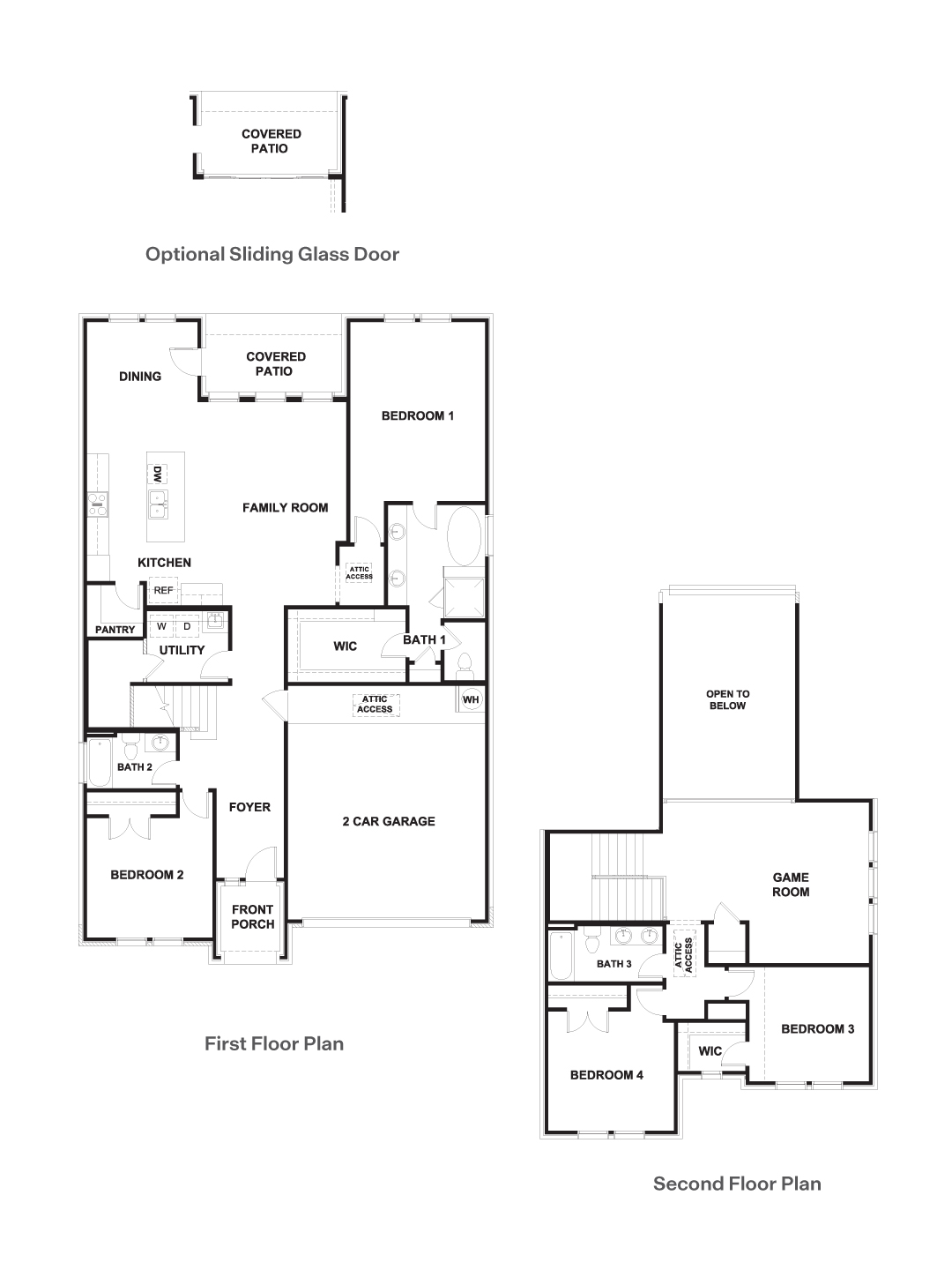 The Ingram floorplan at The Enclave at Bar W Ranch in Leander, TX.