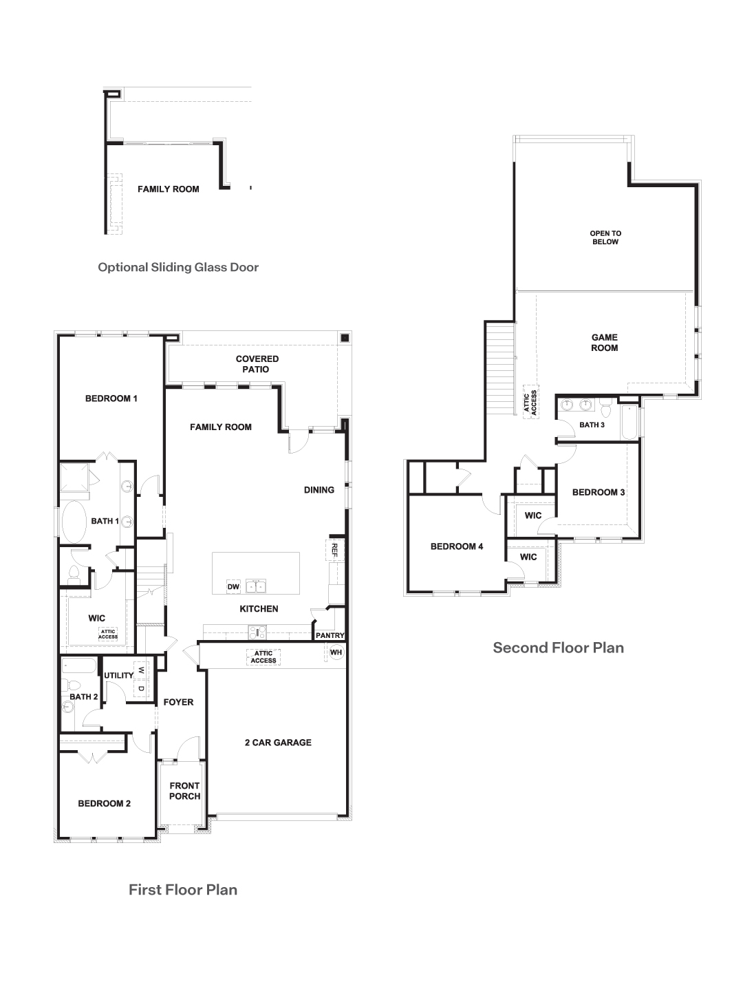 The Joshua floorplan at The Enclave at Bar W Ranch in Leander, TX.